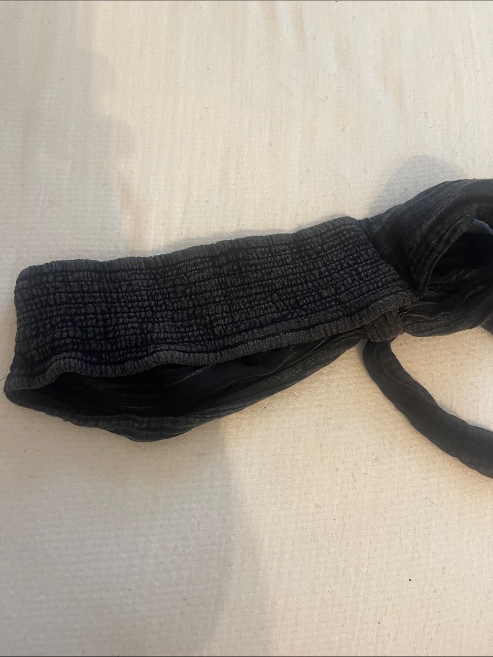 Anthropologie Black Gauze Wide-Leg Jumpsuit with Tie Straps - Picture 4 of 5